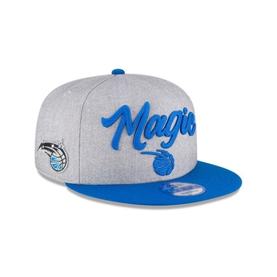 Grey Orlando Magic Hat - New Era NBA Official NBA Draft 9FIFTY Snapback Caps USA8071354